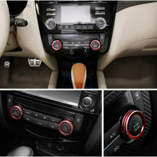 2X Red Interior Dashboard A/C Button Circle For NISSAN ROGUE 2017 2018 2019 2020