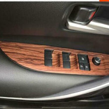 For Toyota Corolla 2019-2020 Wood grain Window lift panel switch cover trim 4PCS