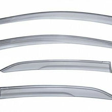 WellVisors For 14-19 Toyota Corolla CHROME TRIM Side Window Visors Rain Guards