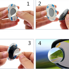 1*2Pcs small round mirror blind spot car rearview mirror auxiliary mirro