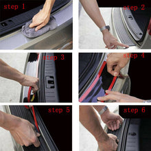 35" Car Tail Trunk Sill Plate Bumper Guard Protector Rubber Pad Cover Trim New