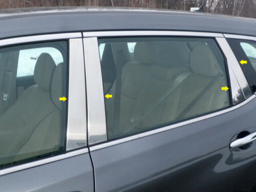 QAA fits 2014-2020 Rogue 8 piece Stainless Pillar Post Trim PP14537