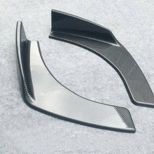 Car Front Bumper Lip Trim Splitter LH+RH Winglet Body Addon Kit Carbon Look ABS