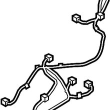 Nissan 87069-7FC7A Power Seat Wiring Harness