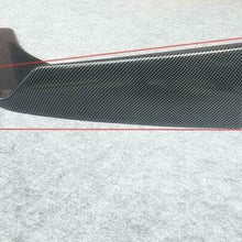 Car Front Bumper Lip Trim Splitter LH+RH Winglet Body Addon Kit Carbon Look ABS