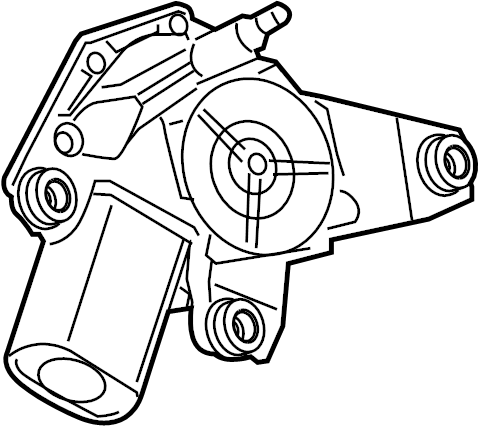Nissan 28710-4BA0C Back Glass Wiper Motor