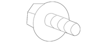 Genuine Toyota Lift-Gate Object Sensor Screw 90159-A0038