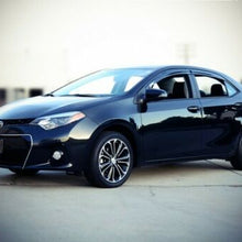 WellVisors For 14-19 Toyota Corolla CHROME TRIM Side Window Visors Rain Guards