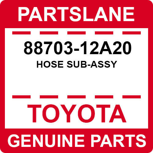 88703-12A20 Toyota OEM Genuine HOSE SUB-ASSY