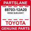 88703-12A20 Toyota OEM Genuine HOSE SUB-ASSY