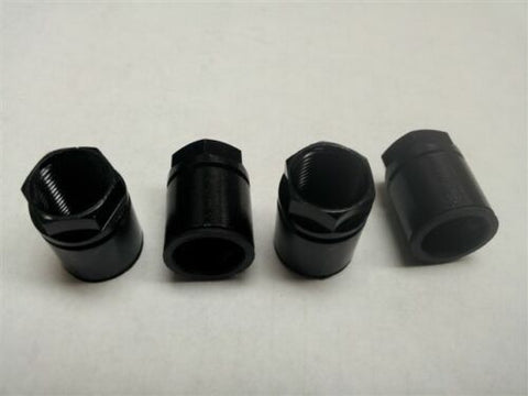 Black Tire Pressure Sensor Valve Stem Mounting Nuts QTY Four (4) NEW TPMS Nut <