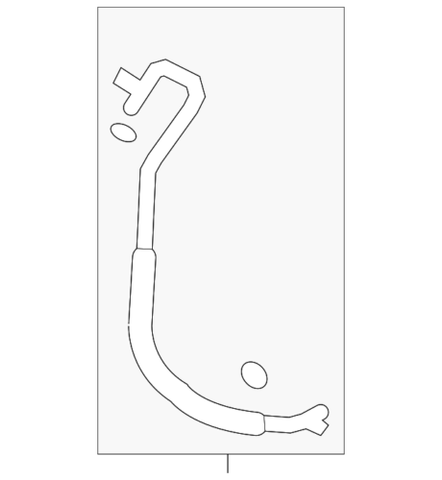 Genuine Nissan Pressure Hose 92490-4AY0A