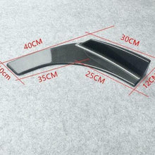 Car Front Bumper Lip Trim Splitter LH+RH Winglet Body Addon Kit Carbon Look ABS