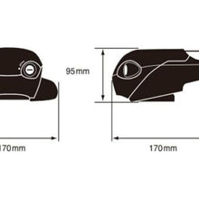 For Ram 1500 2011-2018 INNO XS201 Flush Type Aero Base Black Foot Pack