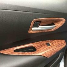 For Toyota Corolla 2019-2020 Wood grain Window lift panel switch cover trim 4PCS