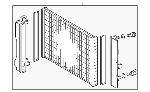 Genuine Toyota Radiator Assembly 16410-0T043