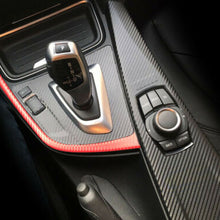 7D Accessories Glossy Carbon Fiber Vinyl Film Car Interior Wrap Stickers Black