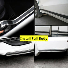 Car 5D Carbon Fiber Stickers Front Bumper Rubber Styling Door Sill Protector