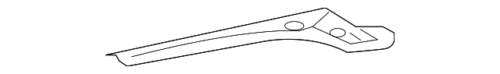 Genuine Toyota Rear Rail Brace 53653-02010