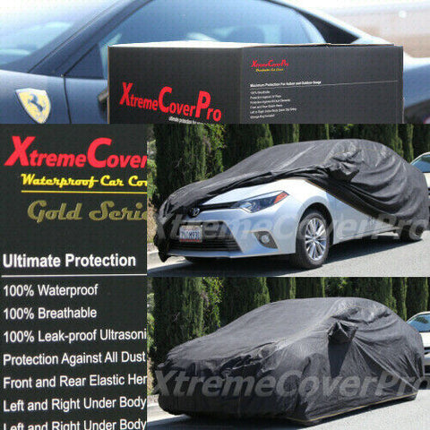 2020 TOYOTA COROLLA WATERPROOF CAR COVER W/MIRROR POCKET BLACK