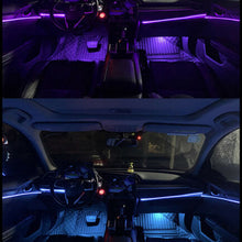 RGB multi-color 4 LED Car Interior Ambient Light 6m Neon Strip Kit APP Control