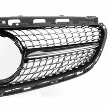 Black Diamond Bumper Grill Grille For Mercedes Benz W212 E-Class 2014-2016