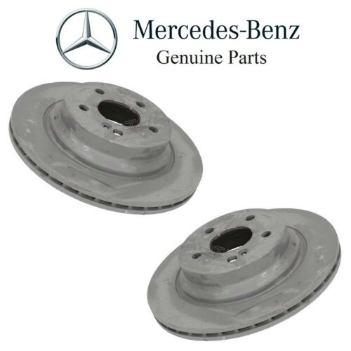 For Mercedes X204 W212 W218 W219 Set of 2 Rear Vented Brake Disc Rotors Genuine