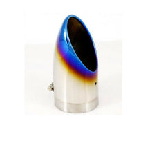 For 14-20 Toyota Corolla Stainless Tail Exhaust Muffler Tip End Pipe Baking blue