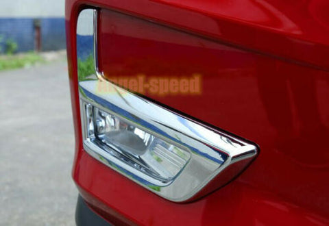 2pcs ABS Chrome Moulding Front Fog Light Trim For Nissan Rogue 2017-2020