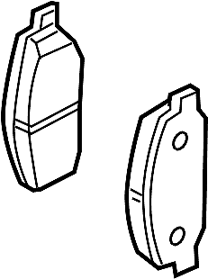 Nissan/INFINITI D4060-4CA0C Disc Brake Pad Set (Rear).