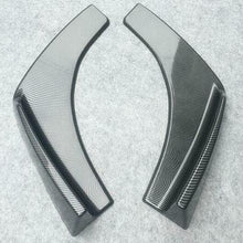 Car Front Bumper Lip Trim Splitter LH+RH Winglet Body Addon Kit Carbon Look ABS