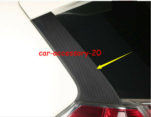 Carbon fiber Rear Trunk Window Triangle Cover For Nissan Rogue X-Trail 2014-2020