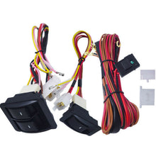 1 SET Car Power Window Switch With 12V Wiring Harness Kit Universal