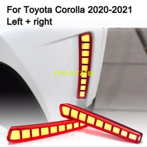 Fit For 2020-2021 Toyota Corolla LED Rear Bumper Fog Light / Brake / Turn Signal
