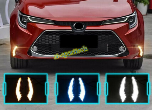 For Toyota Corolla 2020 L/LE/XLE LED Front bumper Daytime running lights blinker
