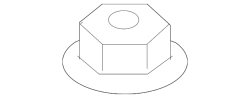 Genuine Toyota Mirror Assembly Nut 90182-A0027