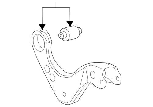 Genuine Toyota Upper Control Arm 48790-06010