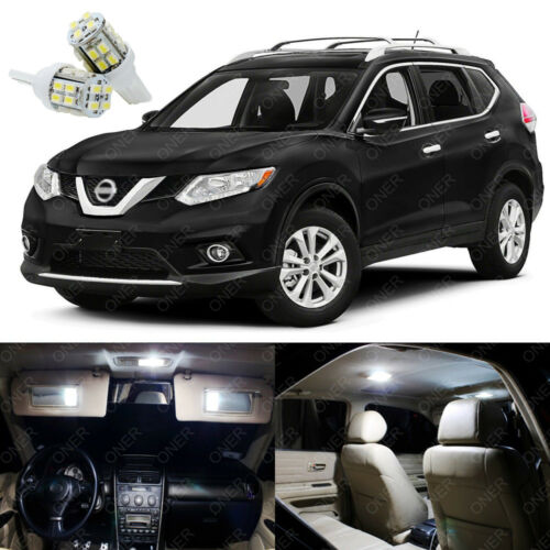 11 x Xenon White LED Interior Light Package Kit Deal Best For Rogue 2014 - 2020