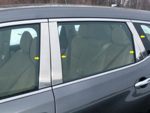 QAA fits 2014-2020 Rogue 8 piece Stainless Pillar Post Trim PP14537