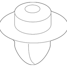 Genuine Toyota Headlamp Assembly Grommet 90189-06238