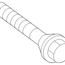 Genuine Toyota Stabilizer Bar Bolt 90119-A0483