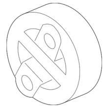 Genuine Toyota Muffler & Pipe Hanger 17565-0S011