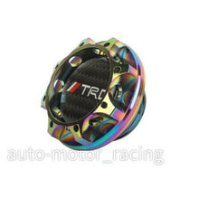 JDM TRD CARBON FIBER Sticker with ALUMNIUM NEO Billet Engine Oil FILLER Cap