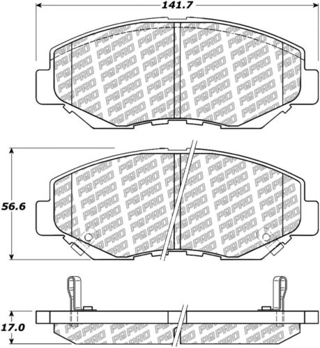 Frt Disc Brake Pads 500.09143 Centric Parts