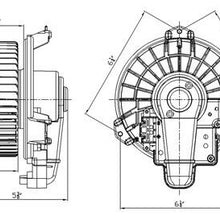 HVAC Blower Motor Front TYC 700249
