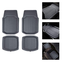 FH Group Tray Style Car Mats F14409REDBLACK Deep Tray All Weather Floor Mats, 4 Piece