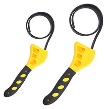 Straps Wrench Filter Tool Set Adjustable Rubber Oil Water Straps Wrench Plumbing Shower Head Craftsman Wrench Heavy Duty Multifunctional Wrench Tools 2PACK