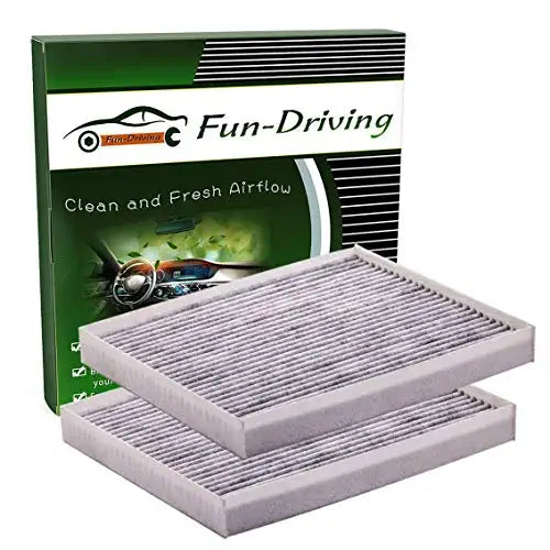 2 Pcs FD132 Cabin Air Filter,Replace CF10132/87139-06030/87139-32010Deeper & Better Filtering PM2.5,Made of Melt-Blown Nonwoven and Charcoal