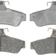 Silver 14D1048C Ceramic Rear Disc Brake Pad Set with Wear Sensor