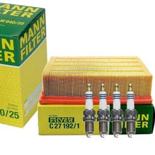 Premium Engine Oil Cabin Air Filters with 4 Direct Ignition Coils and 4 Iridium Power Spark Plugs Tune up Kit